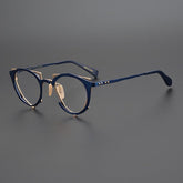 Calum Retro Titanium Glasses Frame Geometric Frames Southood Blue